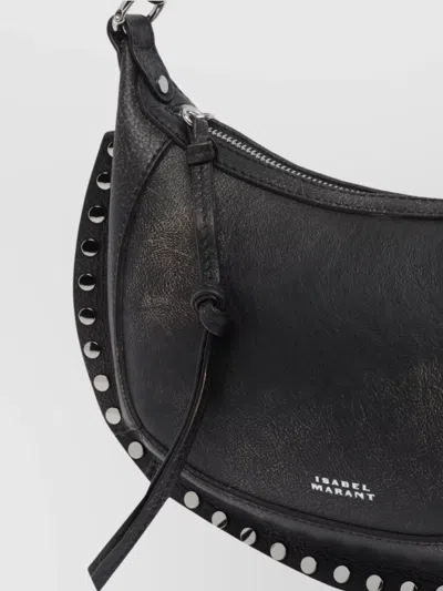 Isabel Marant Oskan Moon Stud-embellished Leather Shoulder Bag