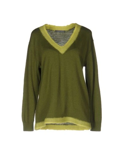 Shop Alberta Ferretti Sweater In 军绿色