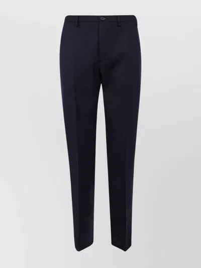 Incotex "chino Straight Fit" Trousers In Blue