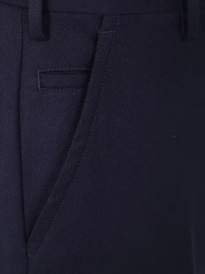 Incotex "chino Straight Fit" Trousers In Blue