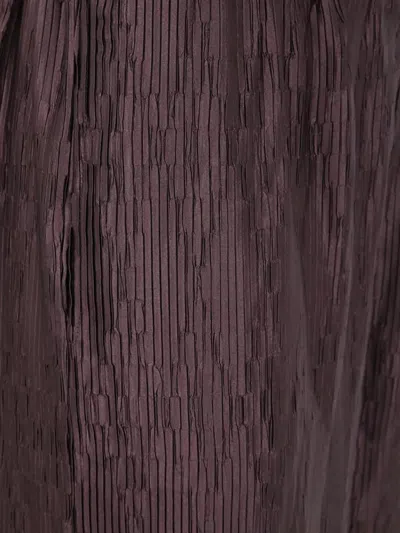 By Malene Birger Wide Leg Textured Fabric Trousers In Brown