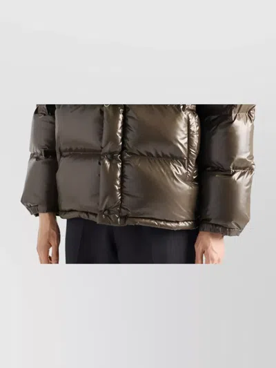 Prada Medium Down Jacket In Re-nylon In Animal Print