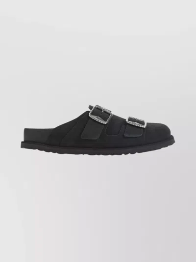 Birkenstock 1774 West Mules Sandals Adjustable Straps In Black