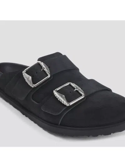 Birkenstock 1774 West Mules Sandals Adjustable Straps In Black