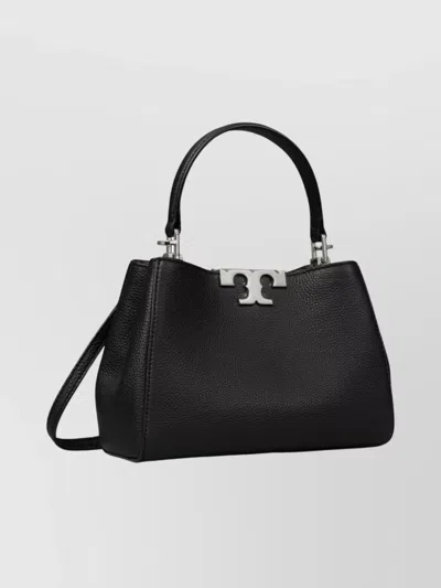 Tory Burch Medium Eleanor Leather Top Handle Bag In Black