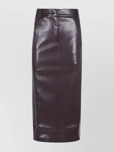 The Andamane Gonna In Similpelle Vinaccia Donna In Animal Print