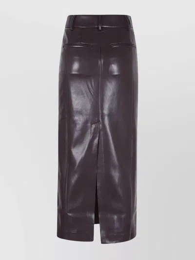 The Andamane Gonna In Similpelle Vinaccia Donna In Animal Print