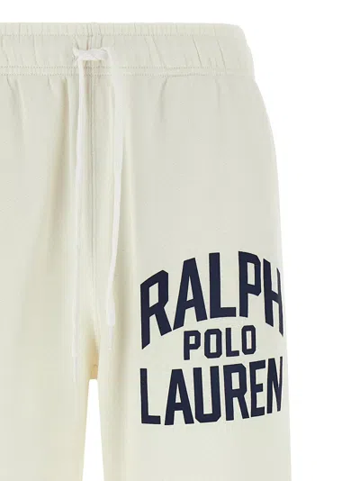 Polo Ralph Lauren Cotton Joggers With Elastic Waistband And Pockets In White