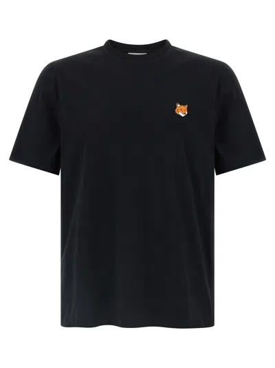 Maison Kitsuné Maison Kitsune Fox Head T Shirt In Black