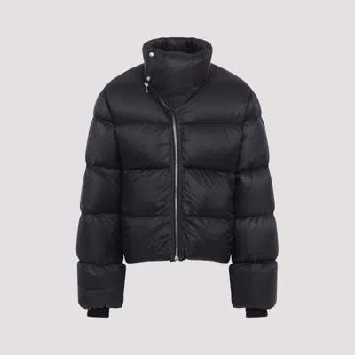 Rick Owens Black Porterville Jumbo Hooded Peter Down Jacket In Black