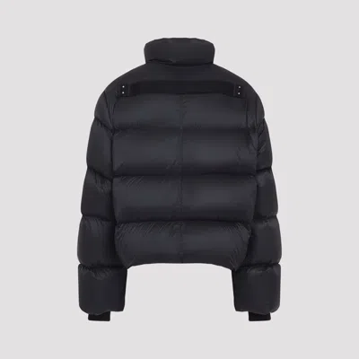 Rick Owens Black Porterville Jumbo Hooded Peter Down Jacket In Black