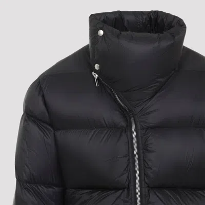 Rick Owens Black Porterville Jumbo Hooded Peter Down Jacket In Black