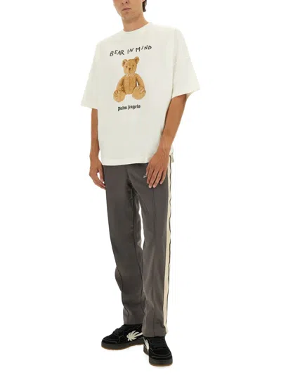 Palm Angels Relaxed Fit Jogger Pants In Gray