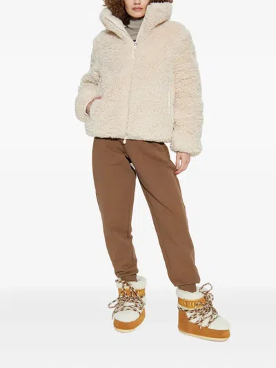 Save The Duck Kennie Shearling Down Jacket Clothing In White