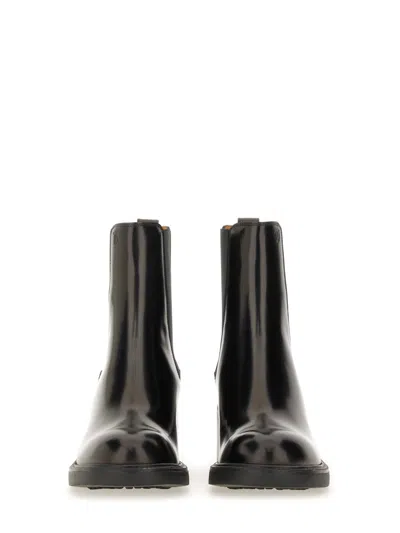 Tod's Stivaletti In Pelle Nera  Donna In Black