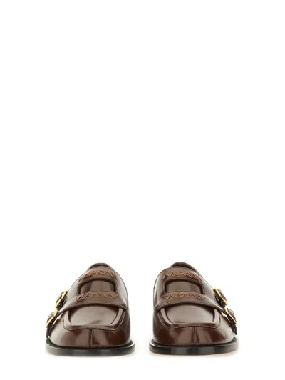 Marni 20mm Leather Loafers In Brown
