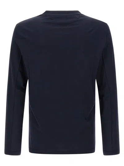 Brunello Cucinelli Multi Layer T-shirt Multicolor In Blue
