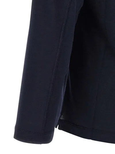 Brunello Cucinelli Multi Layer T-shirt Multicolor In Blue