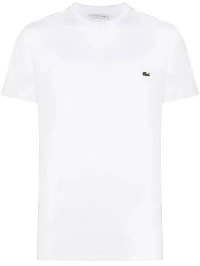 Lacoste Basic Crew Neck Sport Tee In White