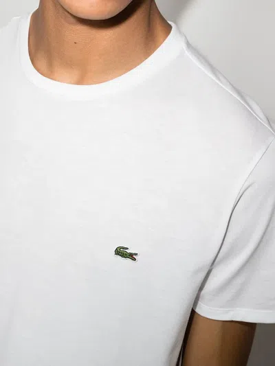 Lacoste Basic Crew Neck Sport Tee In White