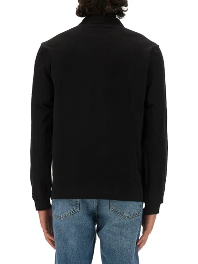 Lacoste Black Piqué Polo Shirt In Black