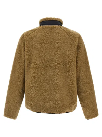 Carhartt Liner Jacket With High Collar And Pockets In Brown