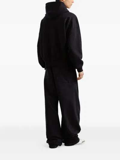 Dolce & Gabbana Hooded Sweatshirt In Jersey With Print In Black