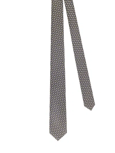 Kiton Ciro Paone All-over Pattern Wool Tie In Multi