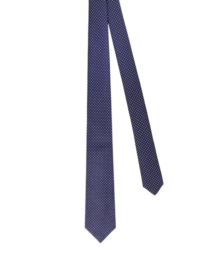 Kiton Ciro Paone Polka Dot Silk Tie