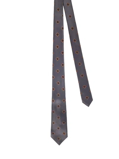 Kiton Ciro Paone Patterned Silk Tie In Multi