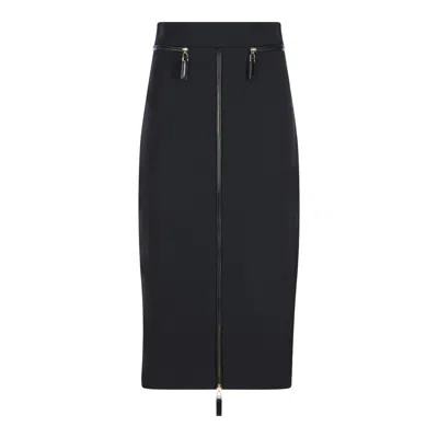 Elisabetta Franchi Pencil Skirt In Black