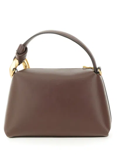 Jw Anderson J.w. Anderson Brown Leather Small Jwa Corner Handbag
