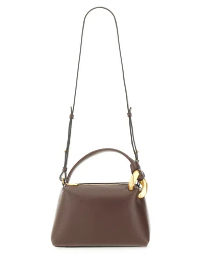 Jw Anderson J.w. Anderson Brown Leather Small Jwa Corner Handbag