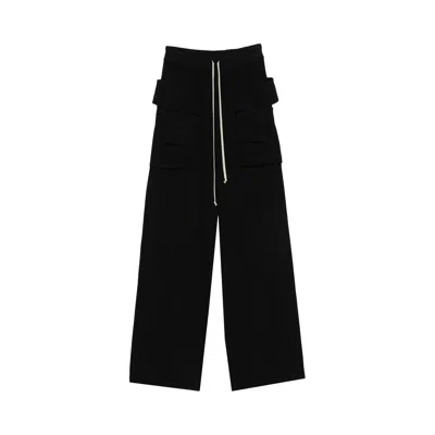Pre-owned Rick Owens Drkshdw Cargo Drawstring Wide Pant 'black' | Men's Size M