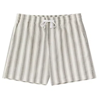 Pre-owned Aimé Leon Dore Striped Drawstring Short 'green Stripe' | Multi-color | Men's Size L