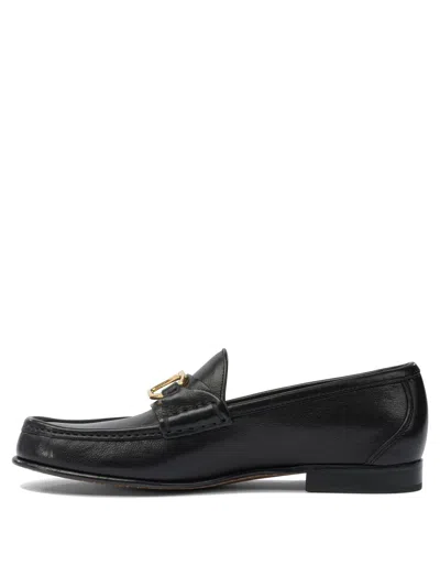 Valentino Garavani Vlogo Signature Buffalo Loafer 20mm Woman Black 41.5 In Black