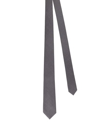 Kiton Ciro Paone Essential Wool Tie In Gray