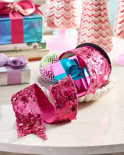 D. Stevens Sequined Party Ribbon, 2.5" X 5 Yards