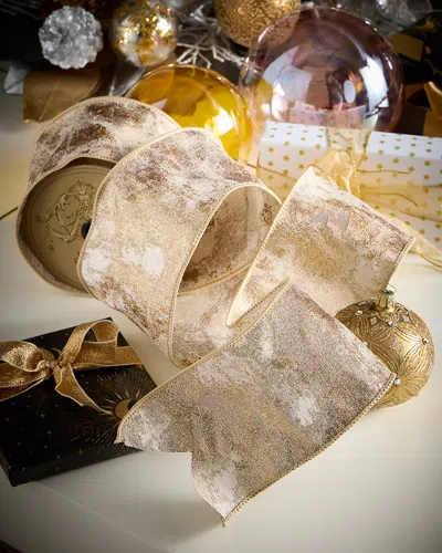 D. Stevens Jacquard Lichen Ribbon, 4" X 10 Yards