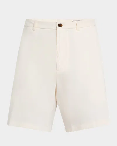 Theory Curtis Drawstring 7 Shorts In Good Linen In White
