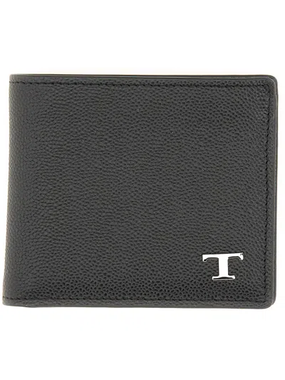 Tod's Fold Wallets Bi-fold Design In Gold