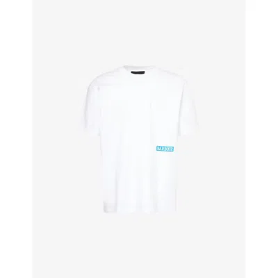 Barbour Mens White Mr Solway Printed Cotton-jersey T-shirt In White