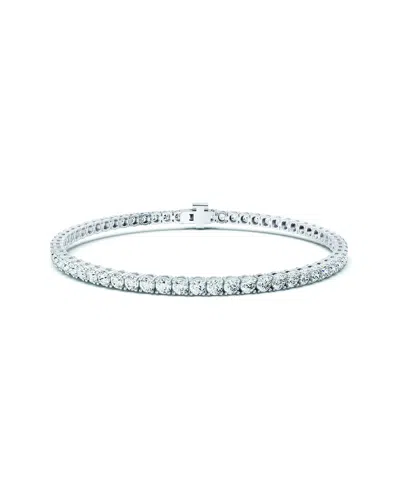 Lab Grown Diamonds 14k 7.00 Ct. Tw. Lab-grown Diamond Tennis Bracelet In Silver