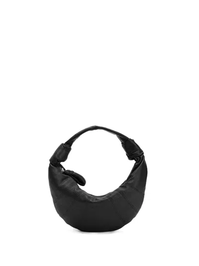 Lemaire Mmini Fortune Croissant Bag Black