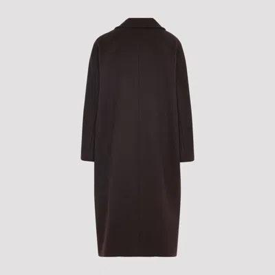 Max Mara Oversized Coat In Cashmere, Alpaca And Wool In Brown