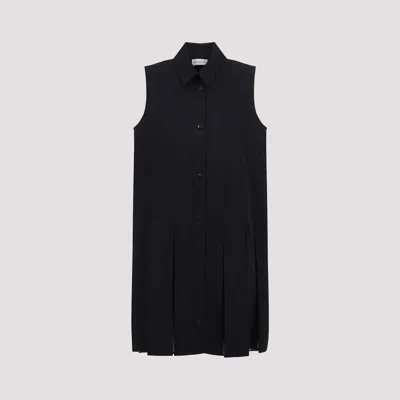 Moncler Cotton Dress In Black