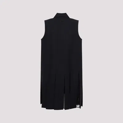 Moncler Cotton Dress In Black