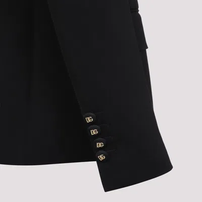 Dolce & Gabbana Single-breasted Wool Blazer In Black