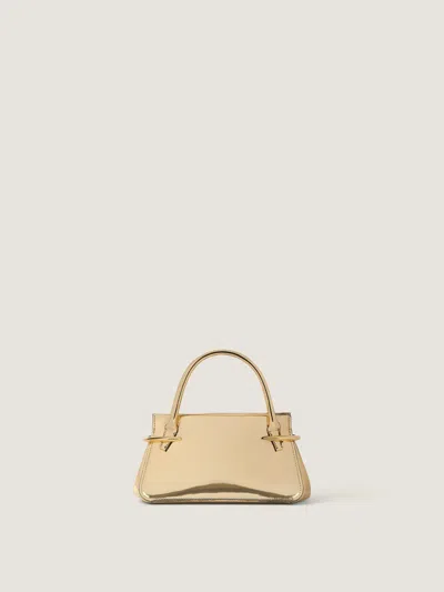 Givenchy Pinch Mini Shoulder Bag In Metallic Leather