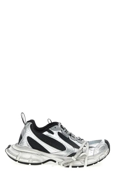 Balenciaga Multicolor Mesh And Rubber 3xl Gradient Sneakers In Gray